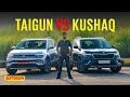 Volkswagen Taigun vs Skoda Kushaq - Which is the 1.0 to buy? | Comparison | Autocar India