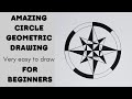 Circle Geometrical Chart - step by step | geometric pattern | geometrical chart