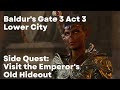 Baldur's Gate 3 Side Quest: Visit the Emperor's Old Hideout (BG3 PS5 Gameplay Walkthrough)