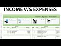 How to create Income and Expenses sheet in Microsoft Excel
