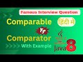 Comparable and Comparator Interface in hindi | Famous Java interview question #java #collectio💯