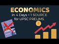 Finish ECONOMY in Just 4 Days for UPSC PRELIMS with Single Source!