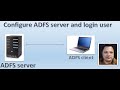 How to configure ADFS service and login user from remote site