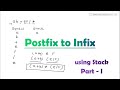 Postfix to Infix conversion using Stacks Data Structure | Lec-01 | Aparna Jagtap