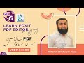 Learn Foxit PDF Editor in Very Easy Way | pdf edit kaise kare | HINDI | URDU