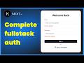 Fullstack Authentication \u0026 Authorization in Next.js using NextAuth V5 (Auth.js),  Zod, Shadcn UI