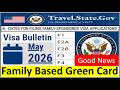 **Good News* Visa Bulletin May 2026 for Family Based Green Card || F1, F2A, F2B, F3 and F4 Visas.