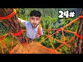 Overnight Survival in a Jungle Rope House We Built! 😱