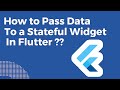 How to pass data to a Stateful Widget in Flutter, Passing data to another page Flutter tutorial