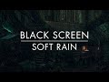 Soft Rain On Forest Cabin | Black Screen | Relaxing Rain Sounds For Sleeping