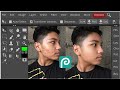 Photoshop on smartphone 📱  Skin smoothing By Photopea Application || Face Retouching in Photopea