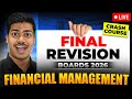 FINANCIAL MANAGEMENT | FINAL REVISION 🔴LIVE  WITH KEY WORDS | CLASS 12 BUSINESS STUDIES BOARDS 2026