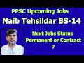 PPSC Upcoming Jobs Updates  | Naib Tehsildar | Next Job Status Permanent or Lum Sum Jobs |