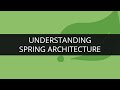 Understand Spring Architecture | Spring framework Tutorial | Edureka