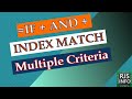 Advanced index match with if function | excel multiple criteria | Excel Tutoring