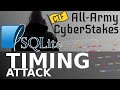 All-Army Cyberstakes! Dumping SQLite Database w/ Timing Attack