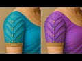 Latest tranding model blouse sleeves design cutting and stitching | model blouse sleeves design |