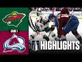 Wild vs. Avalanche | NHL Playoff Highlights | Game 1 | May 3, 2026