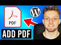 How To Upload PDF Files To Your WordPress Website (The Easy Way)
