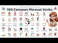 100 Most Common Phrasal Verbs List With Meaning \u0026 Sentences #learnenglish #vocabulary #phrasalverbs