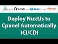 Deploy NuxtJs to Cpanel using Buddy.works Automatically (CI/CD)