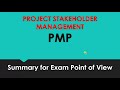 PROJECT STAKEHOLDER MANAGEMENT PMP/ Urdu,Hindi