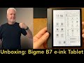 Bigme B7 Color e-ink Tablet: Unboxing and first start - really nice so far