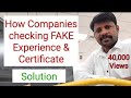 कंपनियां कैसे नकली अनुभव की जांच करती हैं, नकली अनुभव प्रमाण पत्र कैसे बनाएं, BGV| LEMURIYA MAN