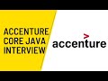 Accenture Core Java Interview | Accenture Interview Experience | Java interview questions and ans