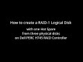Howto: Create RAID-1 virtual disk on PERC H745 with one Hot Spare