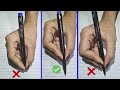 The right way to hold a pen for good writing | What is the right way to hold a pen | How to hold ...