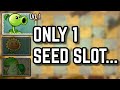 Can you beat Plants vs. Zombies 2 with only ONE seed slot?