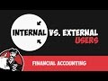 Internal vs. External Users of Accounting Information (Financial Accounting Tutorial #3)