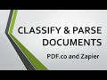 Classify and Parse Documents using PDF.co and Zapier