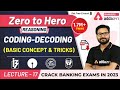 Coding Decoding Basic Concept and Reasoning Tricks | Adda247 Banking Classes | Lec #17