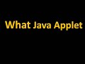 Java Applet | Applet in Java  for Beginners |Java Applet Tutorial |Introduction to Applet in  Hindi