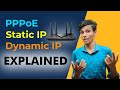 WIFI Router Configuration | PPPoE Static IP \u0026 Dynamic IP Kia hai ? How to Get IP Adress Subnet Mask?