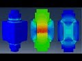 ABAQUS CAE/Example 13: Pre-tensioned Bolts #abaqus #FEM #bolt