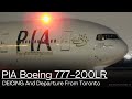 PIA Boeing 777-200(LR) DEICING And Departure From Toronto Pearson! 