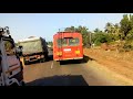 MUMBAI GOA HIGHWAY WORK IN FULL PROGRESS - CHASING MSRTC BUS ON MUMBAI GOA HIGHWAY