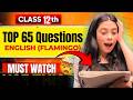 Class 12th English Top 65 Questions | Must Watch For Board 2026 | Class 12th English Boards 2026