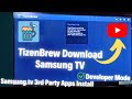 How to Install TizenBrew on Samsung Smart TV  😍 || Install 3rd Party Apps on Your Samsung TV