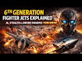6th Generation Fighter Jets Explained: AI, Stealth \u0026 Drone Swarms! #defence #india #fighterjet 