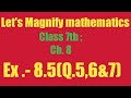 Let's Magnify mathematics class 7th ex. 8.5 Q.5,6\u00267 Ch. 8 Compring Quantities by rsk maths monitor