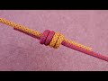 Rope connection knot, knotting method