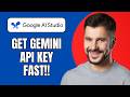 How to Get Gemini API Key From Google AI Studio (Quick Setup Guide 2026)