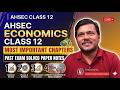 AHSEC Class 12 Economics: Important Chapters, Notes \u0026 Solved Past Papers 2026