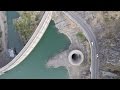 Lake Berryessa and the Glory Hole during and after drought.