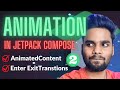 Animated Content in Jetpack Compose | Compose Animation | Hindi