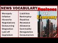 20 Advanced Vocabulary Form the Newspaper | Economy
